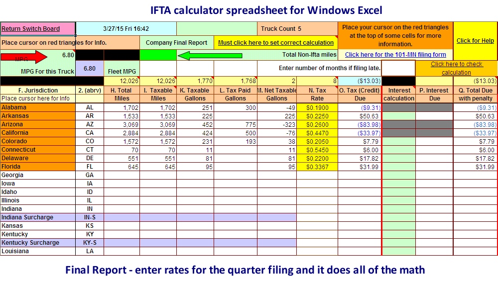 ifta fuel tax spreadsheet final report
